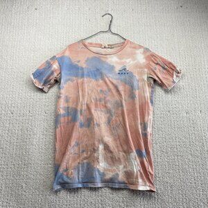 Y2K Roxy Tie Dye Pink Shirt Teen Sz 12 / L Surfer Boho Beach Summer Read